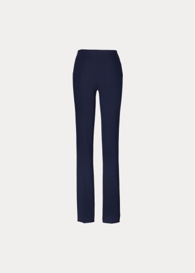 Pantalones Ralph Lauren Mujer Azul Marino - Alandra Stretch Wool - CFSJO6784